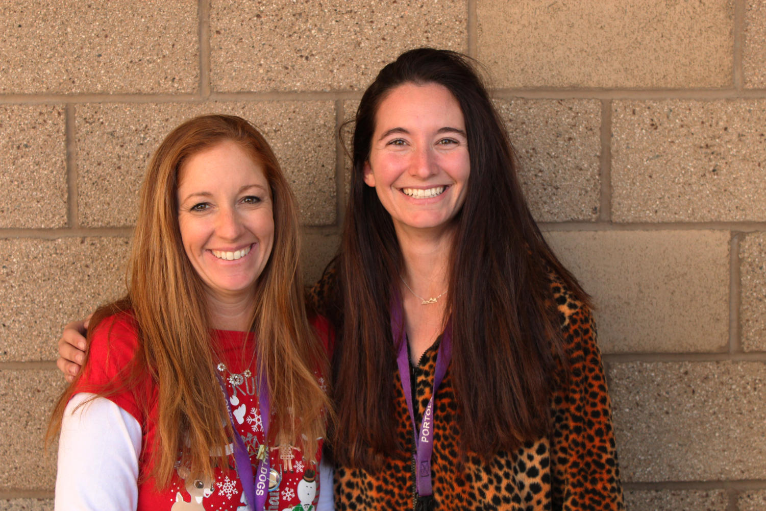 Math department chair Shelley Godett celebrates Christmas and history teacher Natasha Schottland celebrates Hannukah.