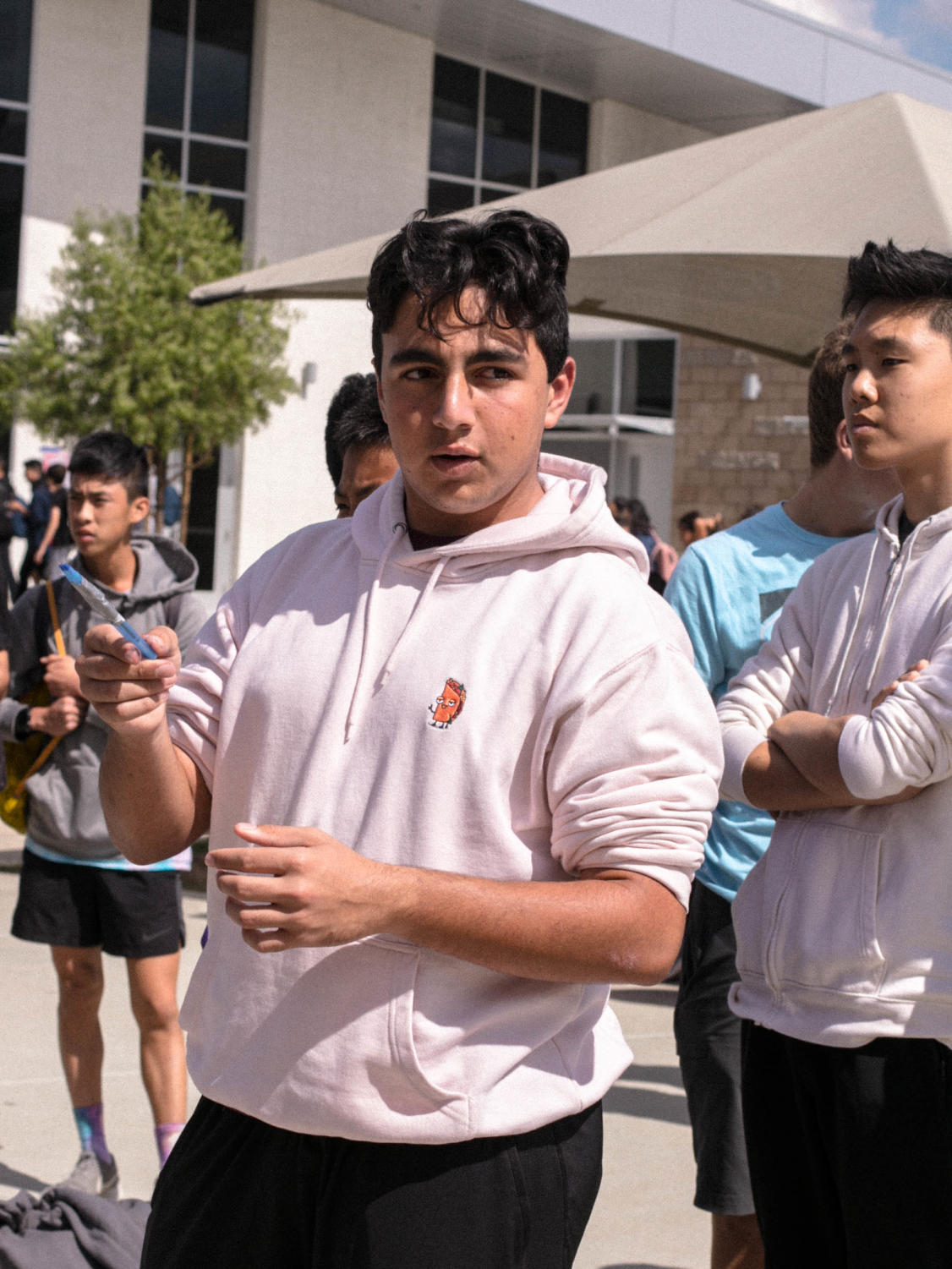 Junior Elias Tchapadarian tries to win a free Forthcoming ticket at the “Out of This World” balloon popping game. As an attempt to gain more student interest, ASB advertised a free Forthcoming ticket to one participant as an incentive, with junior Leonardo Pena winning the free ticket.