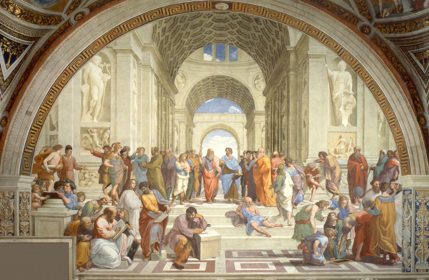 Students taking AP Art History will be analyzing famous pieces of art, such as the above image: Raphael’s fresco of the School of Athens.