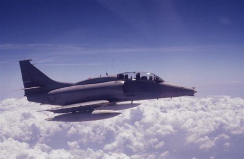 Donaghy flew an OA-4M Skyhawk, shown here departing from MCAS El Toro Base in the early 1980’s.