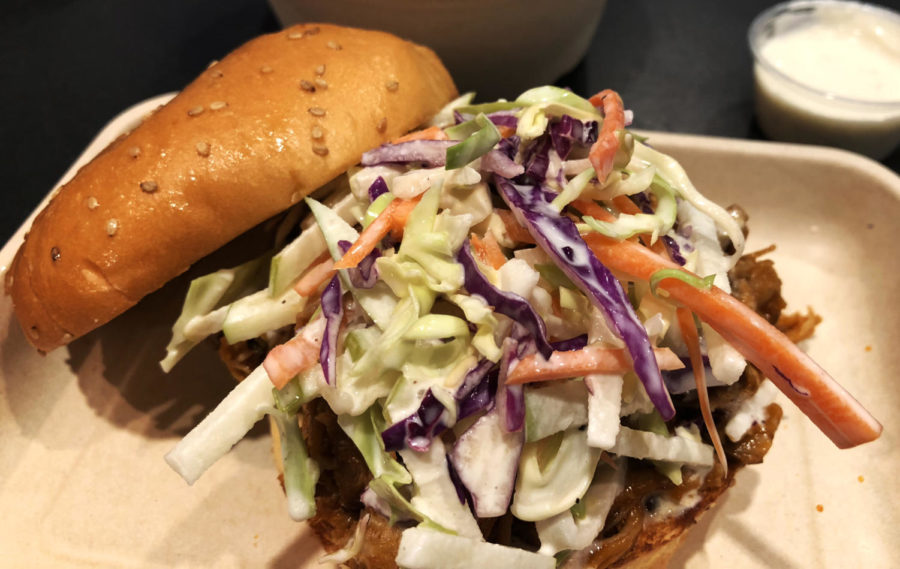 Featured with the Hand Cut Fries, the Pulled Pork Sandwich comes with a delicious apple slaw.