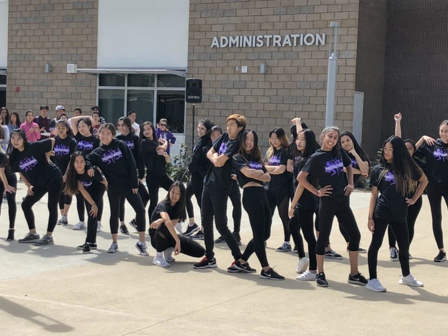 As the opening routine for the second day of Fine Arts Week, Dance 2 and Company performed their collaboration piece, including a mashup of Jason Derulo and Jax Jones. 