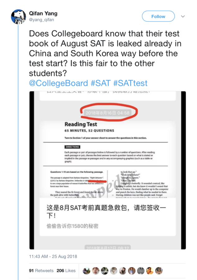 Leaked SAT Exam Causes Concern of Skewed Scores Portola Pilot