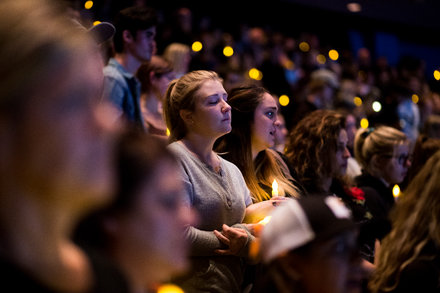 Americans gather to remember the victims of the Thousand Oaks shooting.