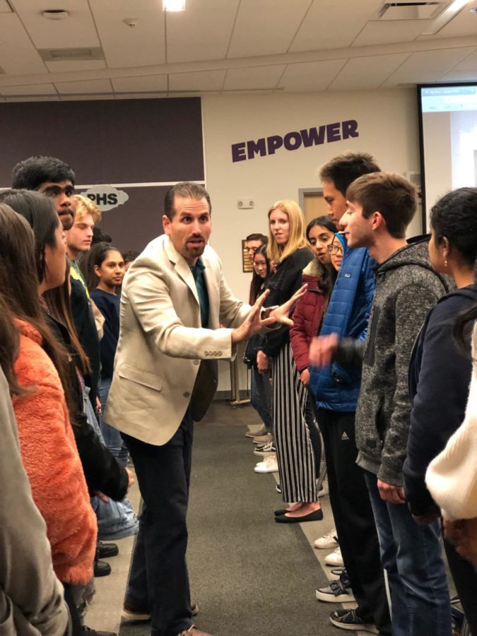 Every week, students work with Jon Resendez to practice pitching and suggesting solutions to lawmakers. The students met with different IUSD board member to hear the different needs of the district.  