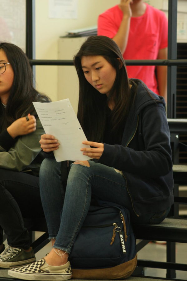 Freshman Bia Shok looks over the 2019 leadership responsibilities after receiving the position of woodwind captain and assistant drum major. She will work closely with drum major and junior Stephanie Tang, planning summer musical gatherings and extra practices. 
