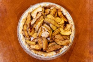 While the apple pie may look dry, the apples are full of moisture, which complement nicely to the flaky pie crust. If you have any vegan friends, fear not! The apples by its own are delicious. 