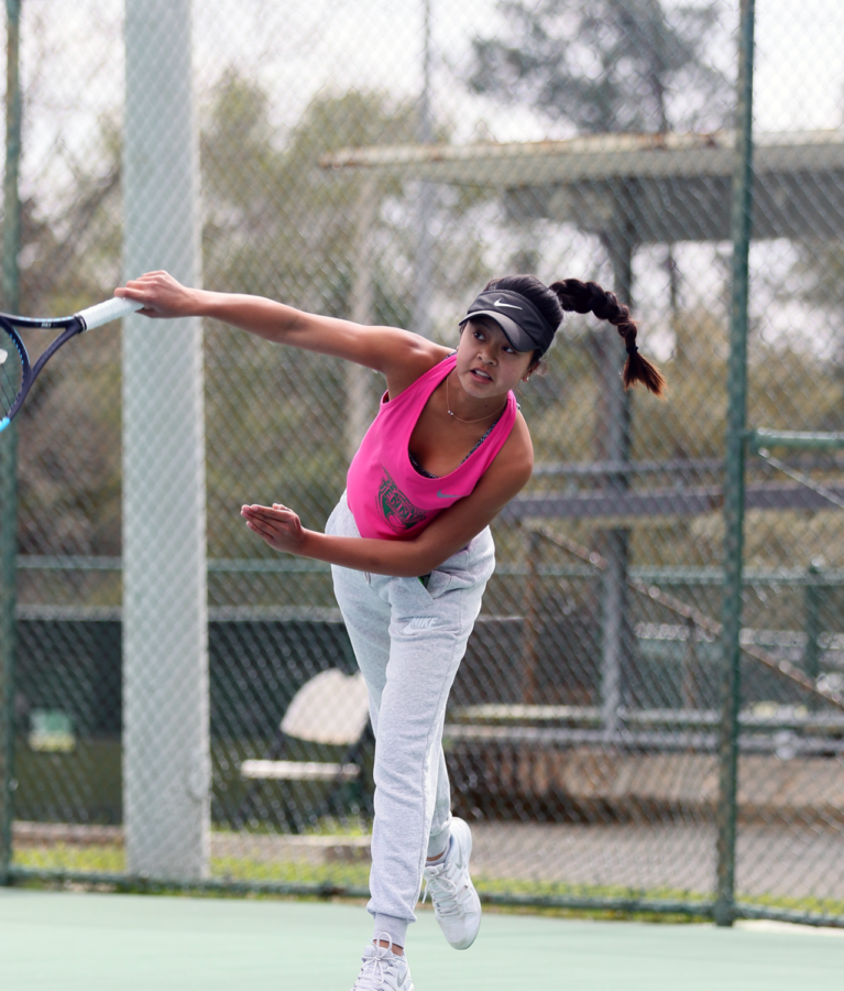Freshman Bella Chhiv competes in tournaments regularly, such as the United States Tennis Association (USTA) National Springteam Championship hosted in Mobile, Alabama; additionally, she is currently ranked 11th in California, according to the Babolat recruiting list on the Tennis Recruiting Network. 