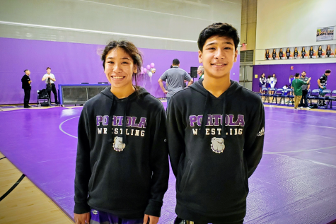 Ethan and Carissa Qureshi competed at a USA Wrestling Tournament at Laguna Hills High on Oct. 5, 2019. The sibling duo, who had been training frequently after school, both placed first in their respective divisions.