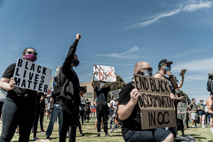 Black Lives Matter protests became prevalent throughout the country around early June, as evidenced by this local protest which took place at the Irvine Civic Center on June 3.