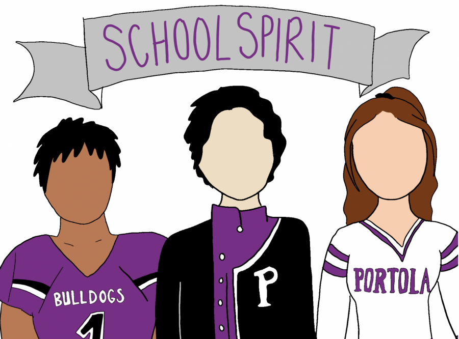 Home+football+games+allow+the+football+team%2C+marching+band+and+cheer+team+to+unite+Portola+High+under+the+banner+of+school+spirit.