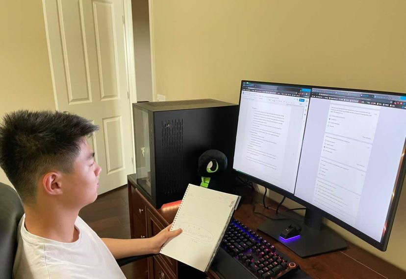 To prepare for the newly created provisional business competition, Business Club president and junior Howard Zhang creates study guides for each “cluster” or category of questions and provides competitors with links to past DECA and FBLA tests with questions similar to those they might expect to see.