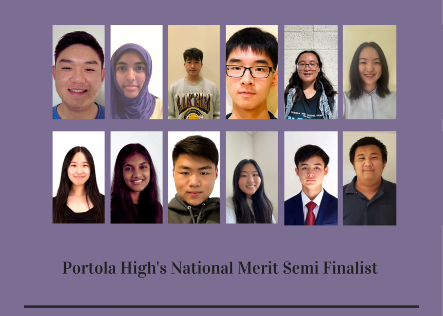 Thirteen seniors from Portola High were among the 2,100 students who qualified as semifinalists in California by meeting the cutoff score of 221. The number of semifinalists in a state is proportional to the state’s percentage of the national total of graduating seniors, causing cutoff scores to differ by state. All students who meet the cutoff score for their state automatically qualify as semifinalists, regardless of their score relative to others.

