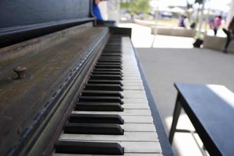 According to instrumental music teacher Desmond Stevens, Portola High is the only school in IUSD to have its very own street piano but the music program would be more than happy to take any unwanted pianos off of another person’s hands.

Though instrumental music teacher Desmond Stevens does not play the piano by the theater, claiming he has “spatulas for hands,” he said he saw the value of leaving an instrument outside for the public. “We know that our student body has a lot of rich musical experience, whether or not they have the time in classes, so we wanted that opportunity for [the piano] to be open to anybody at any time,” Stevens said.
