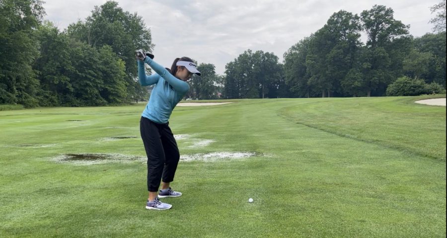 Many+felt+the+effects+of+the+COVID-19+pandemic%2C+whether+that+be+in+regards+to+mental+health%2C+physical+health+or+academics.+Freshman+Zoe+Wynn+was+particularly+affected+in+regards+to+her+golfing+game.+%E2%80%9CWhen+COVID+hit%2C+it+was+kind+of+challenging+for+me+because+I+wasnt+able+to+practice%2C+and+all+I+did+was+hit+on+this+mat+at+home%2C+and+I+got+really+bad+at+golf%2C%E2%80%9D+Wynn+said.+%E2%80%9CI+just+told+myself+that+if+I+keep+trying%2C+then+I+will+see+the+progress+eventually%2C+and+more+practice+cant+hurt.+So+I+just+kept+doing+it.%E2%80%9D