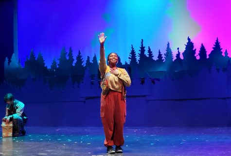 Junior Jesulayomi Bello, acting as Glory in Act 1, stretches her hand up to the sky, saying “Goodbye Wes!” A few seconds later, mystical, relieving music sets the closing scene with northern lights. 