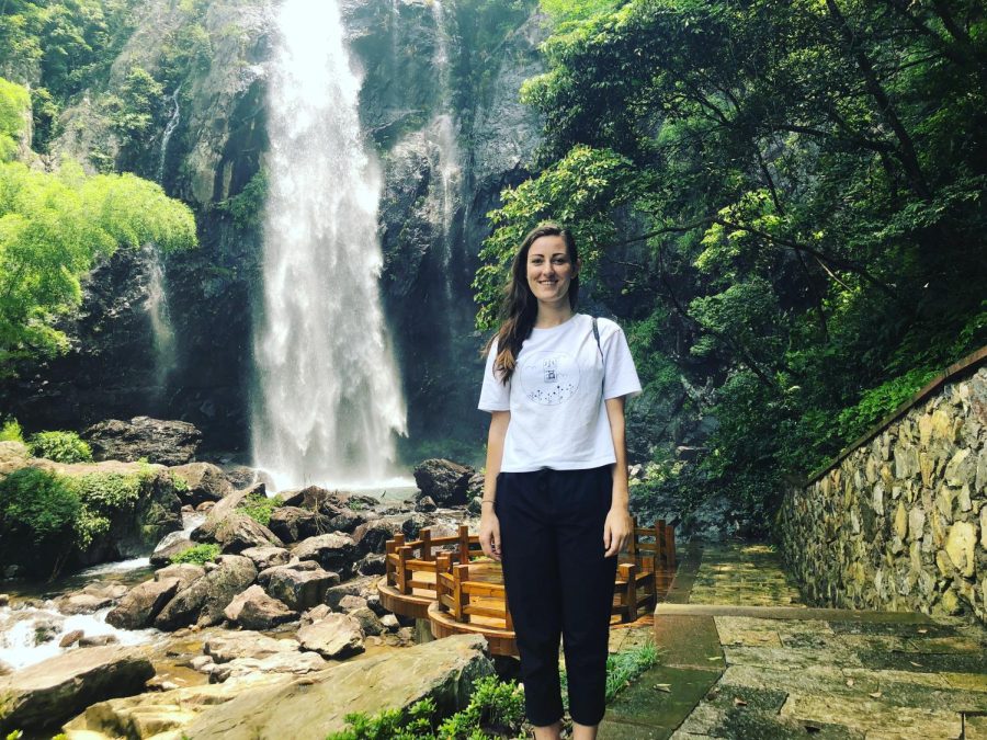 Math and computer science teacher Katherine Dillon visits a waterfall in Ninghai, China, where she studied abroad, explored as a tourist and went on a business trip to. “I started traveling because my school had some international trips and being able to communicate with other people in a place where I couldn’t understand very much was really really exciting to me,” Dillon said.