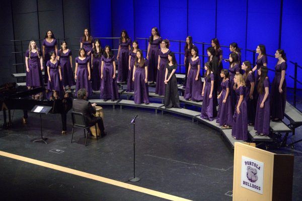 Canta Bella was the second choir to perform on stage. Amongst other great performances of the night, some audience highlights included a rendition of Stevie Wonder’s “Sir Duke” by Irvine Singers of Irvine High, and University High Madrigals’ performance of “Tchaka” by Syndney Guillaume. 
