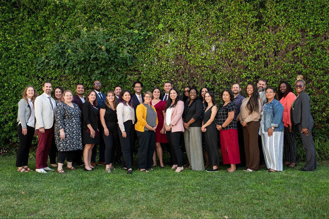 Social Studies teacher Jon Resendez stands with his 2022-2023 cohort of policy fellows. Each teacher was selected from across California based upon their commitment to the classroom, their ability to advocate for their students and their pursuit of innovation in teaching, according to Teach Plus California. 