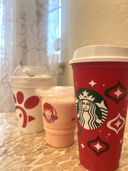 Three holiday items from the most popular fast food chains. These seasonal items are here for a limited time only, and are popular among customers.