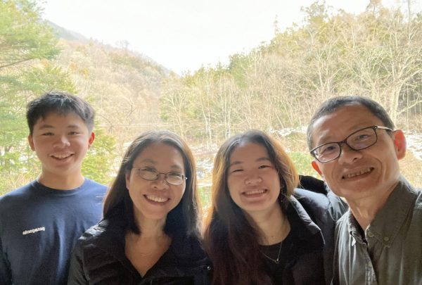 Junior Charles Pan takes a photo with his family in Japan and recharges to expel stress obtained from school. “Winter break is an opportunity for me to make new memories, experience new sights and get myself ready for the new year,” Pan said.  