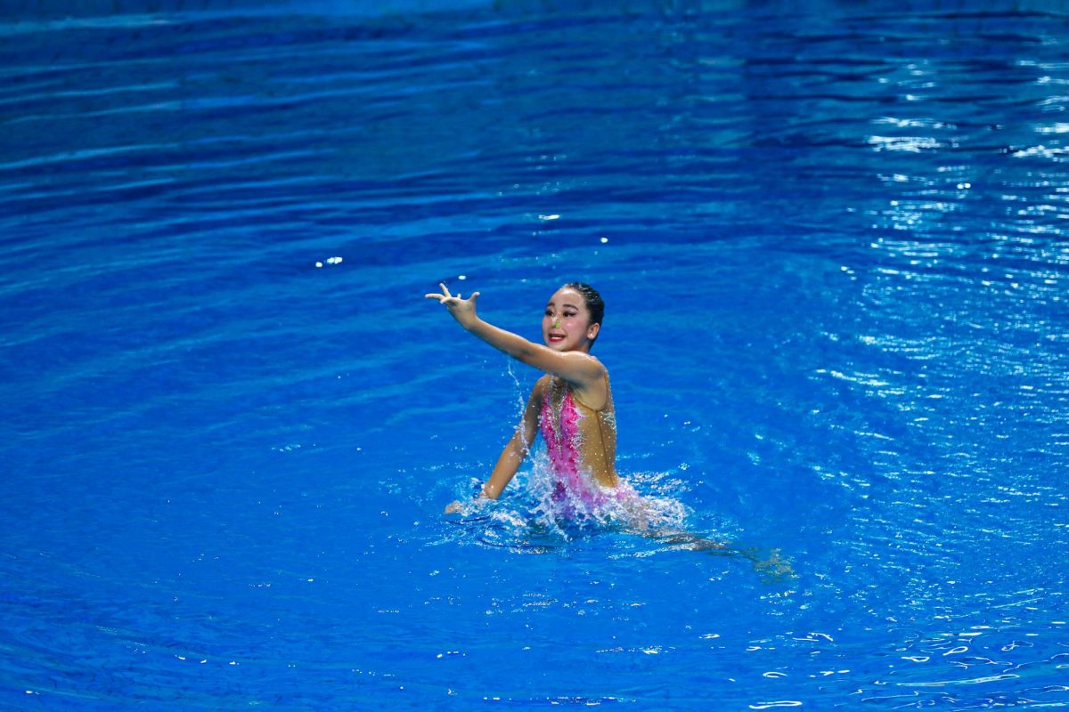 Junior Giselle Lu performs her last solo piece in her synchronized swimming career in Guangdong’s state competition in August 2020. Lu swims to Two Steps From Hell’s “Archangel,” and it took many months to master the solo routine. After Lu received 0 points in one of her figures, Lu said she was unmotivated to compete in the solo event because she thought she could not make up for the mistake. “I think the story of this piece defines and represents the art of synchronized swimming—the perfect combination of strength and grace,” Lu said. “It shows that women can be both beautiful but still have their own masculine side.”