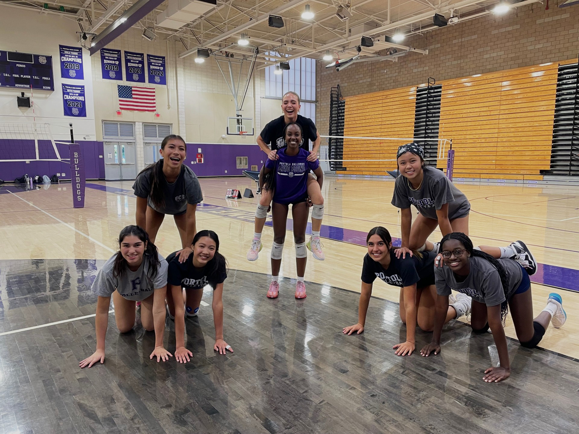 During practices for CIF, the girls’ volleyball participates in new activities, according to setter and sophomore Jane Park. For example, the team has been participating in activities where the athletes can have more fun, according to setter, defense specialist and junior Jojo Liu.