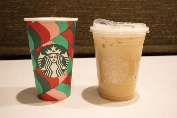 The arrival of the seasonal red patterned cups signifies the arrival of winter, with new designs released yearly. These cups exhibit holiday joy with their red, white and green embellishments that are sure to bring joy to any beverage lover.