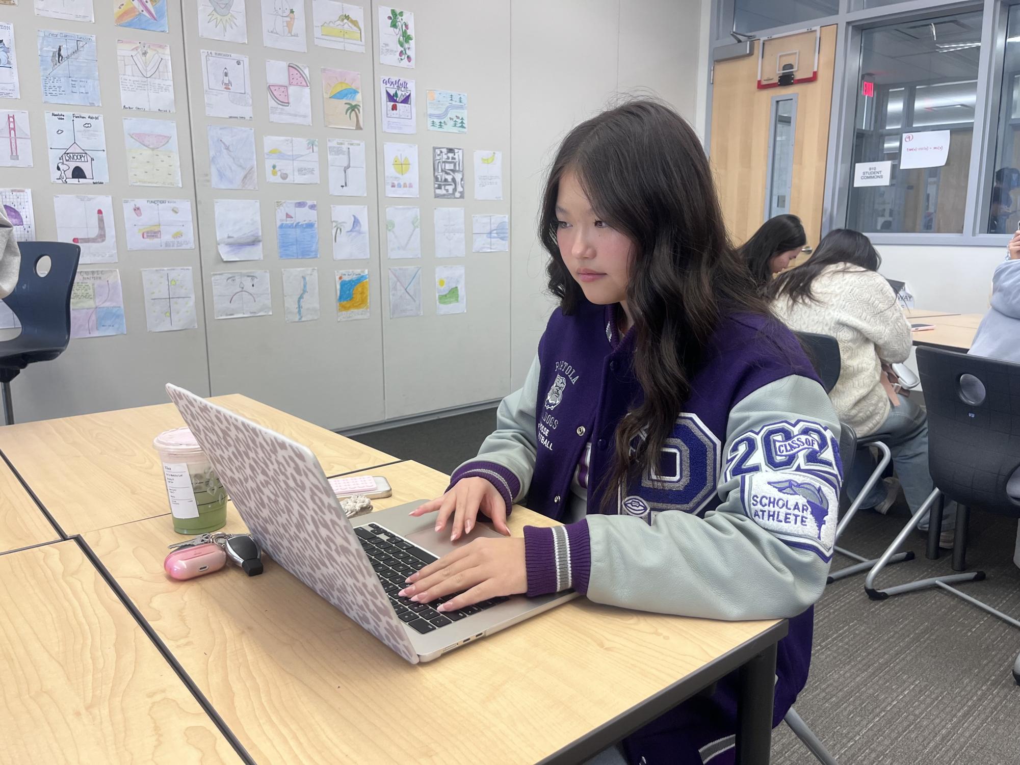 Junior and dual-enrolled student Claire Hsin is able to work on her IVC assignments on her own time, “I could finish my assignments whenever I wanted since they are posted ahead of time,” Hsin said.

