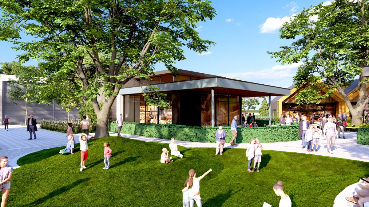 Almquist Development’s rendering of a grasstop area in The Canopy shows simulated people exploring the area with their families. “One of the things that we like to cater to are kids and families in creating these really nice outdoor areas where people can hang out, get something to eat [or] get something to drink,” Vice President of Almquist Development Tom Carpenter said. “Kids can run and play and be outside, and everybody can enjoy themselves.”