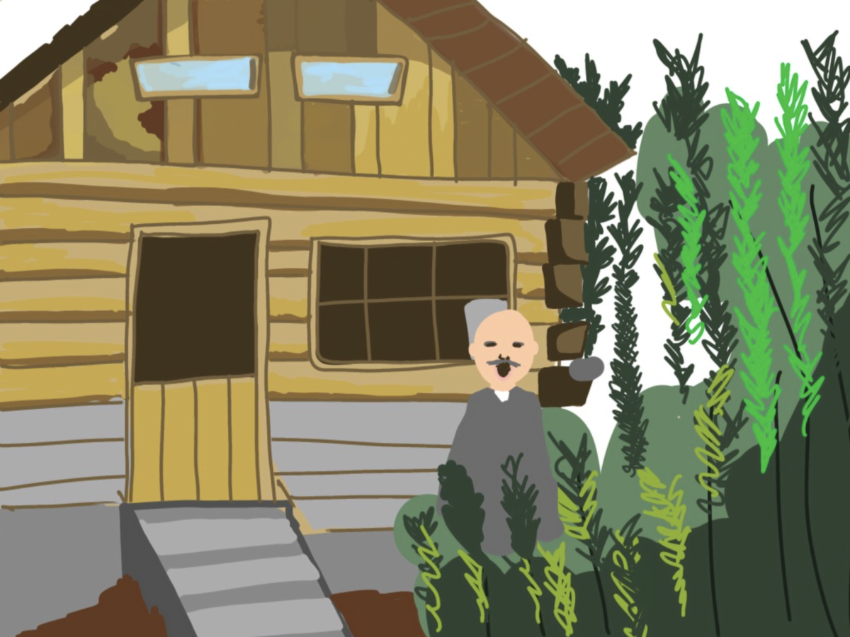 The album cover of “Hope, Alaska” captures Castelli’s grandfather, who moved to Hope as a young man and built a cabin, as pictured in the photo. Though he never met his grandfather, Castelli appreciated the cabin in the woods that he left for his family.