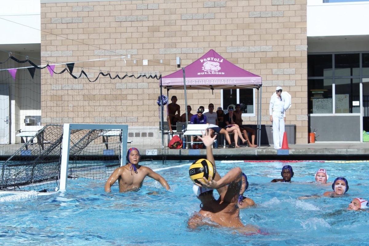Goalie and senior Justin Tokko blocks a shot from the Sea Hawks. Despite a slow start, the Bulldogs evened out the score during the fourth quarter by adapting quickly to offenses. “A couple of big defensive blocks by JT brought in the goal,” said head coach Kate Avery. 