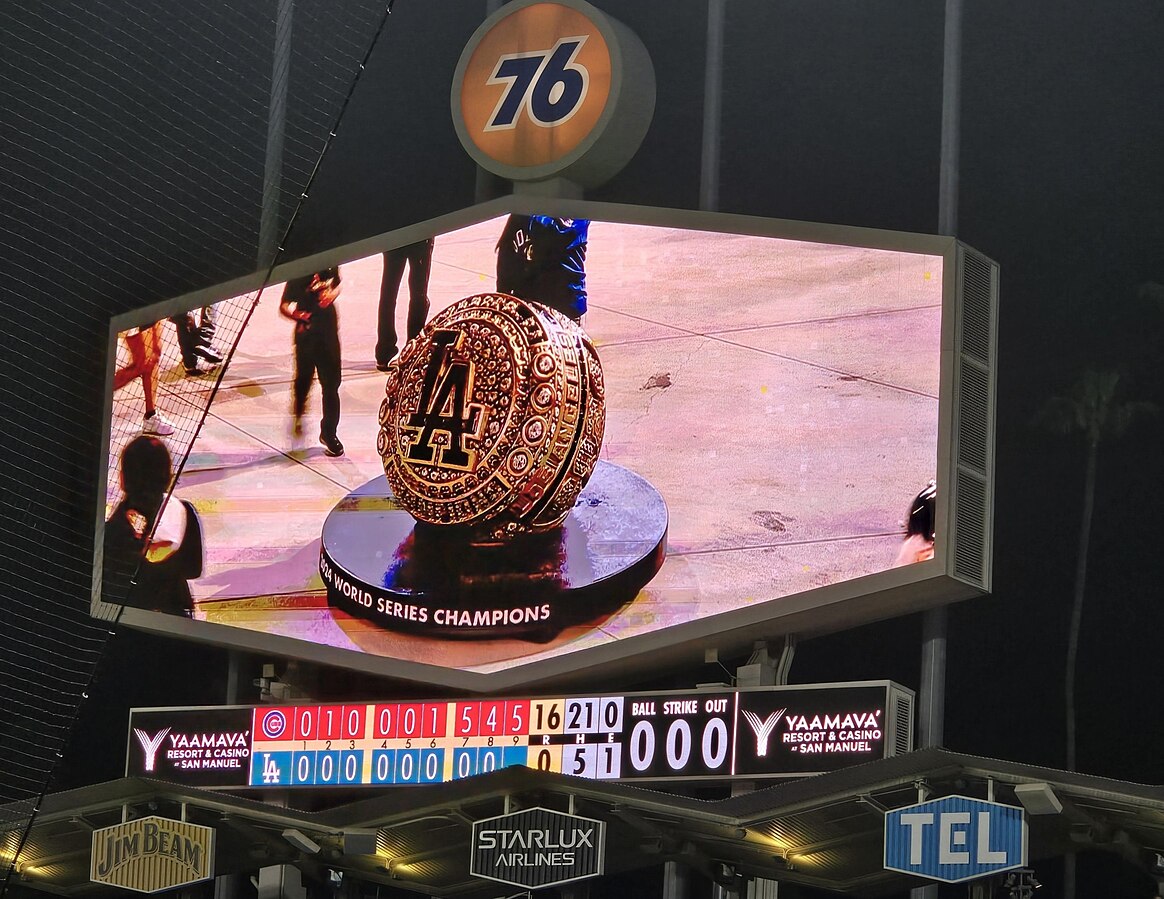 The Dodgers’ 2024 championship ring was displayed on the jumbotron at Dodger Stadium in a game against the Arizona Cardinals. As Los Angeles celebrates back-to-back World Series victories, the win was the perfect ending to a hard-fought season. “[The win] brings the community together,” school nurse and Dodgers fan Nicole Vicioso said. “There’s a lot of camaraderie in the Dodgers community.”