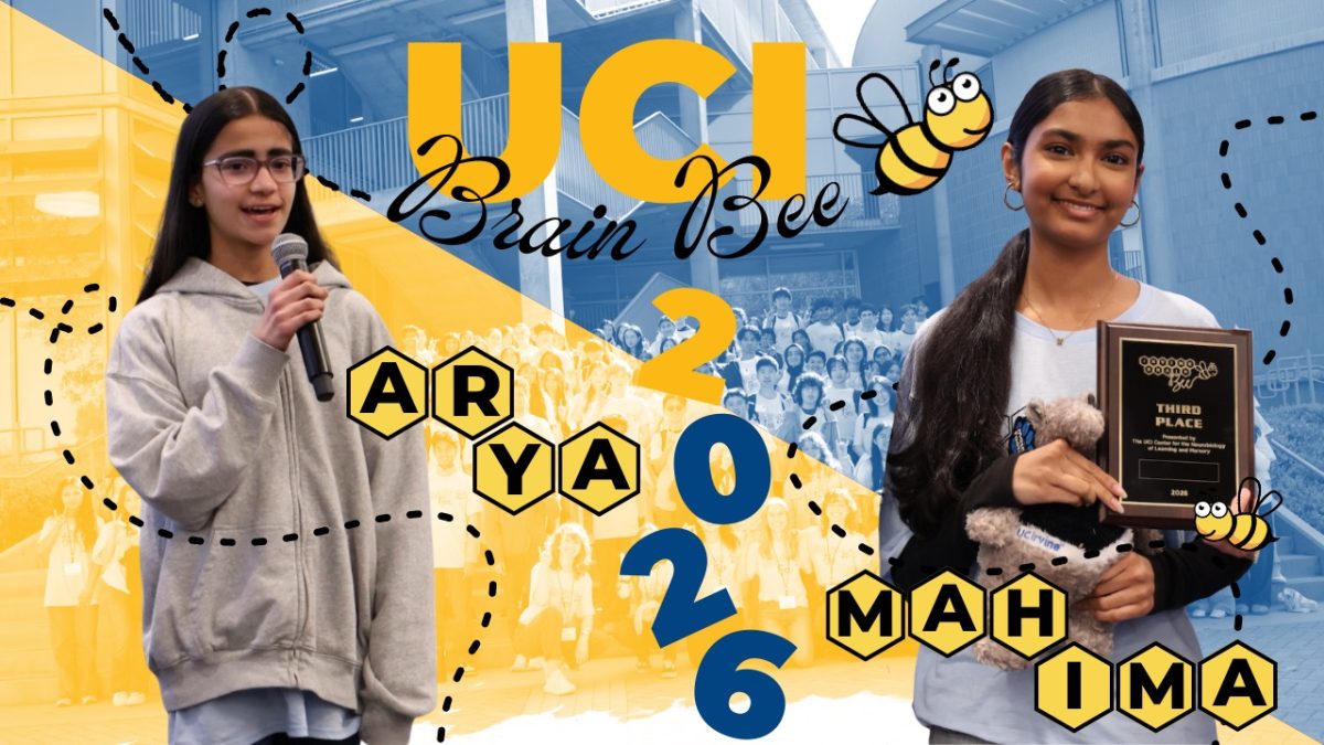 The Irvine Brain Bee is a neuroscience competition for high school students, according to freshmen Arya Aia. “[They] could attend a UCI event where, first they took a written test in a neuroanatomy practical, and then afterwards they got into groups and toured labs to learn more about neuroscience.”